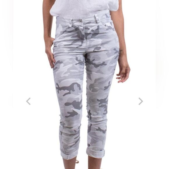 Gigi Moda gray camo pants - Picture 1 of 7